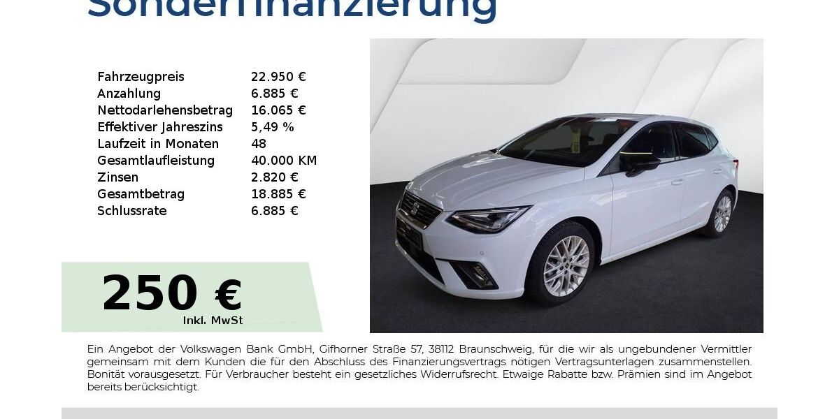 Seat Ibiza 16.750 km 22.950 &euro; Nürnberg 90441