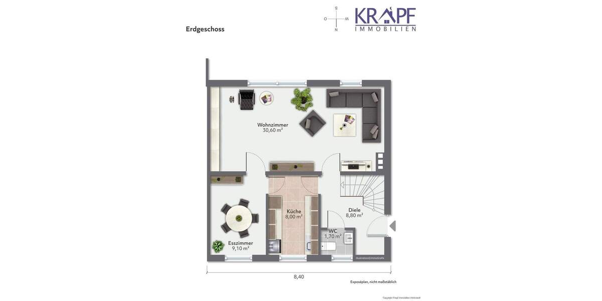 Doppelhaushälfte Höchstadt a.d.Aisch Höchstadt - 5 Zimmer, 117 m&sup2;, 425.000&euro; | Angebot:25696330