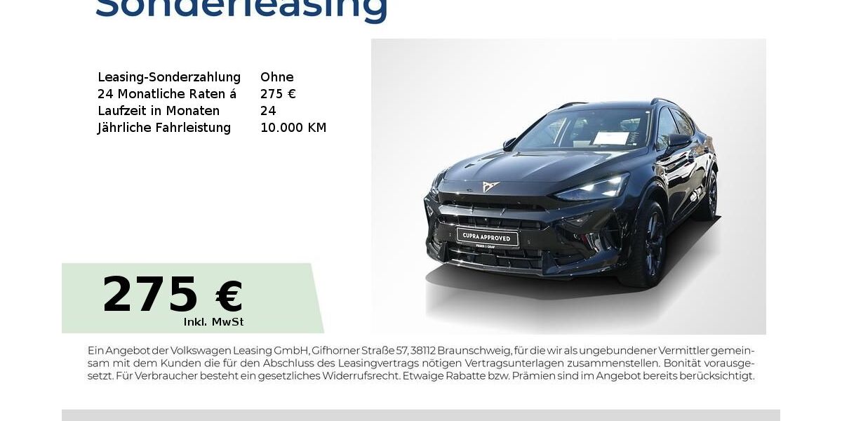 Cupra Formentor 22.500 km 33.950 &euro; Lauf an der Pegnitz 91207