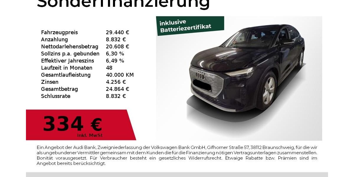 Audi Q4 e-tron 75.300 km 29.440 &euro; Nürnberg 90411