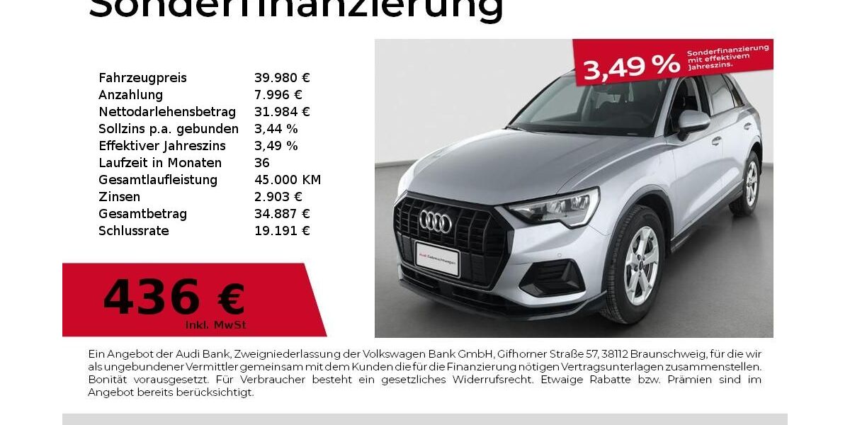 Audi Q3 12.588 km 38.980 &euro; Fürth 90763