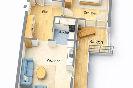 Wohnung Herzogenaurach - 2.5 Zimmer, 64 m&sup2;, 820&euro; | Angebot:25964491