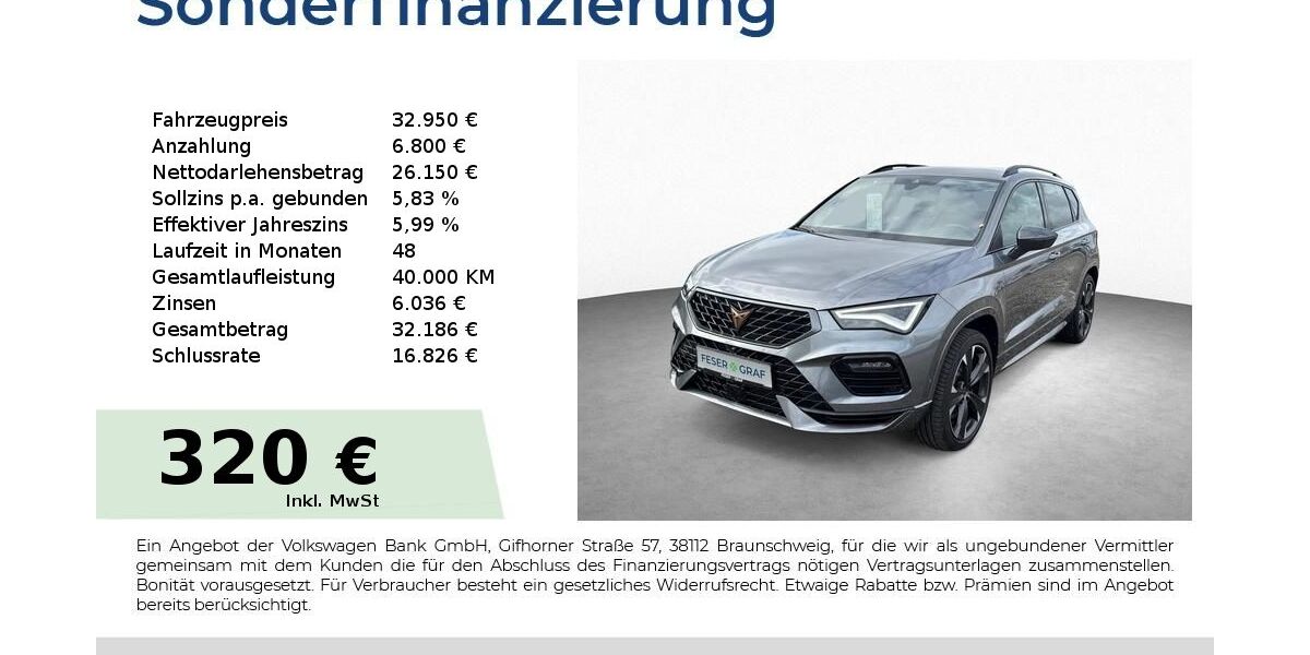 Cupra Ateca 13.700 km 30.950 &euro; Schwabach 91126