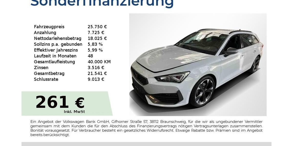 Cupra Leon 39.250 km 25.750 &euro; Nürnberg 90431