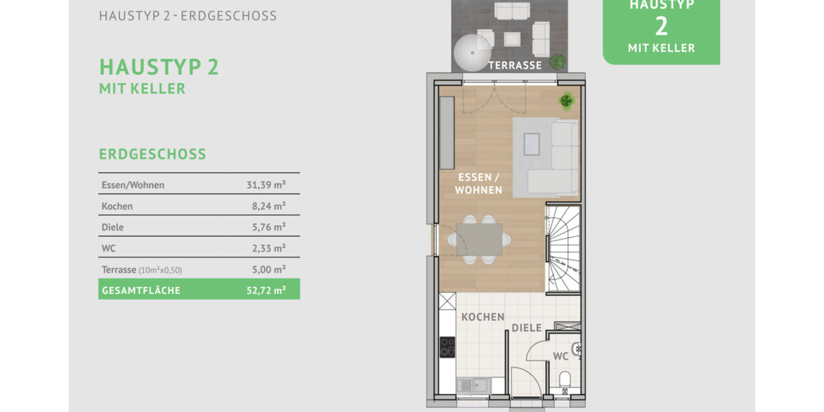 Mehrfamilienhaus, Wohnhaus Hausen - 6 Zimmer, 140 m&sup2;, 575.000&euro; | Angebot:25737122