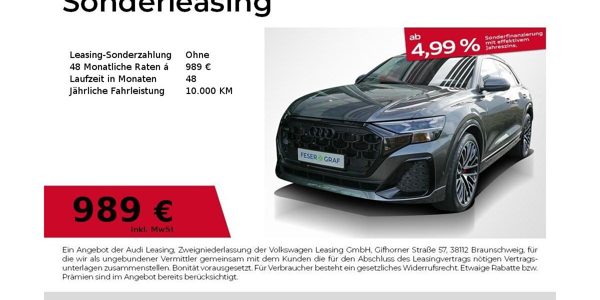 Audi Q8 15.000 km 93.980 &euro; Fürth 90763