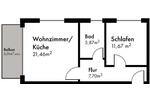 Etagenwohnung Feucht - 2 Zimmer, 61 m&sup2;, 1.000&euro; | Angebot:25289037