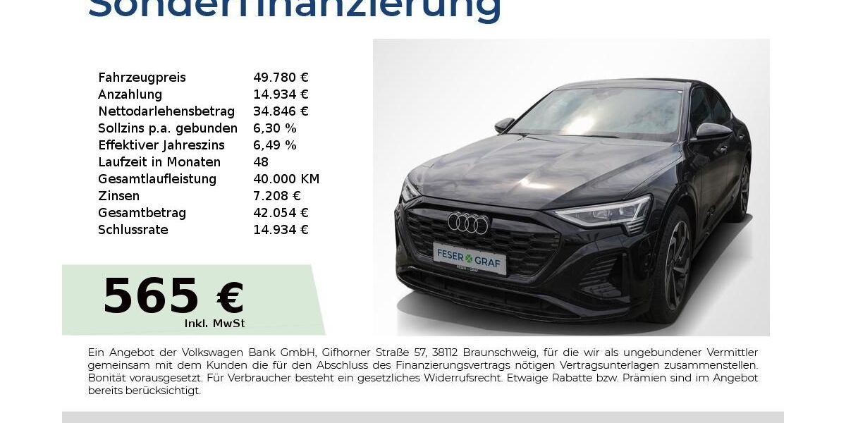 Audi Q8 e-tron 27.300 km 47.780 &euro; Höchstadt an der Aisch 91315