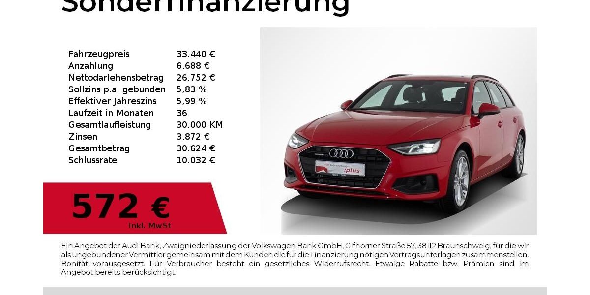 Audi A4 29.999 km 31.880 &euro; Nürnberg 90441