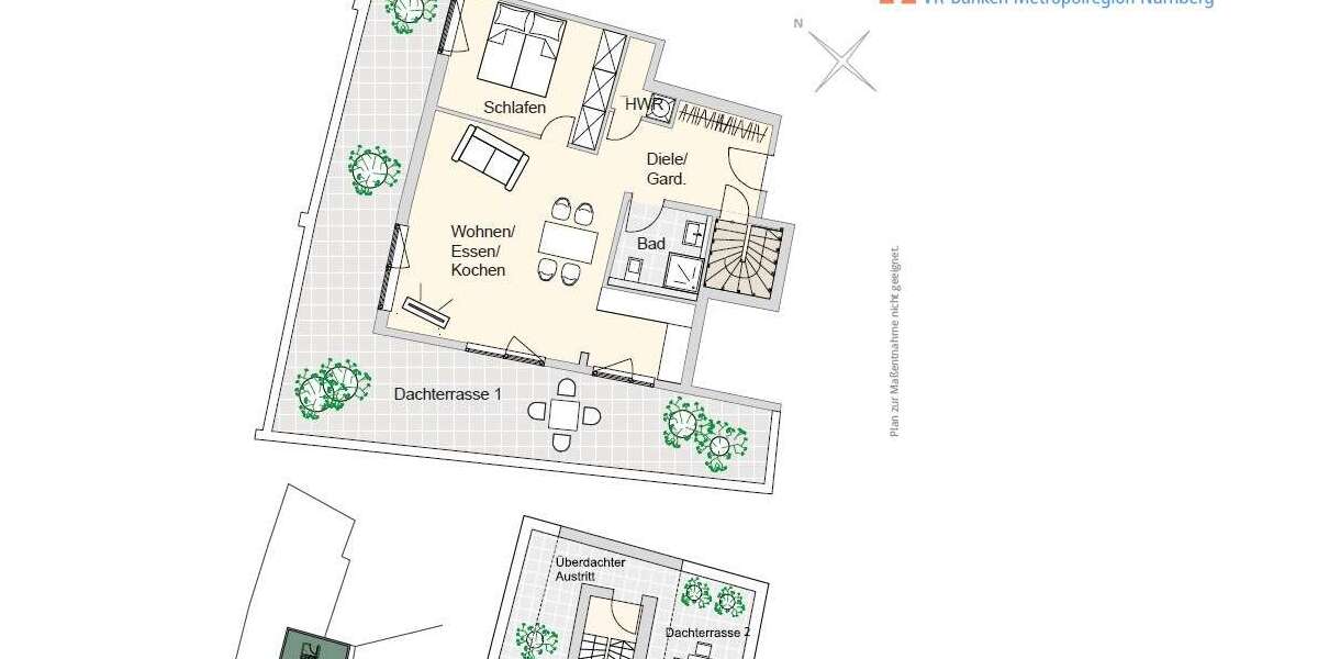 Etagenwohnung Nürnberg Herrnhütte - 2 Zimmer, 79 m&sup2;, 587.829&euro; | Angebot:19461347