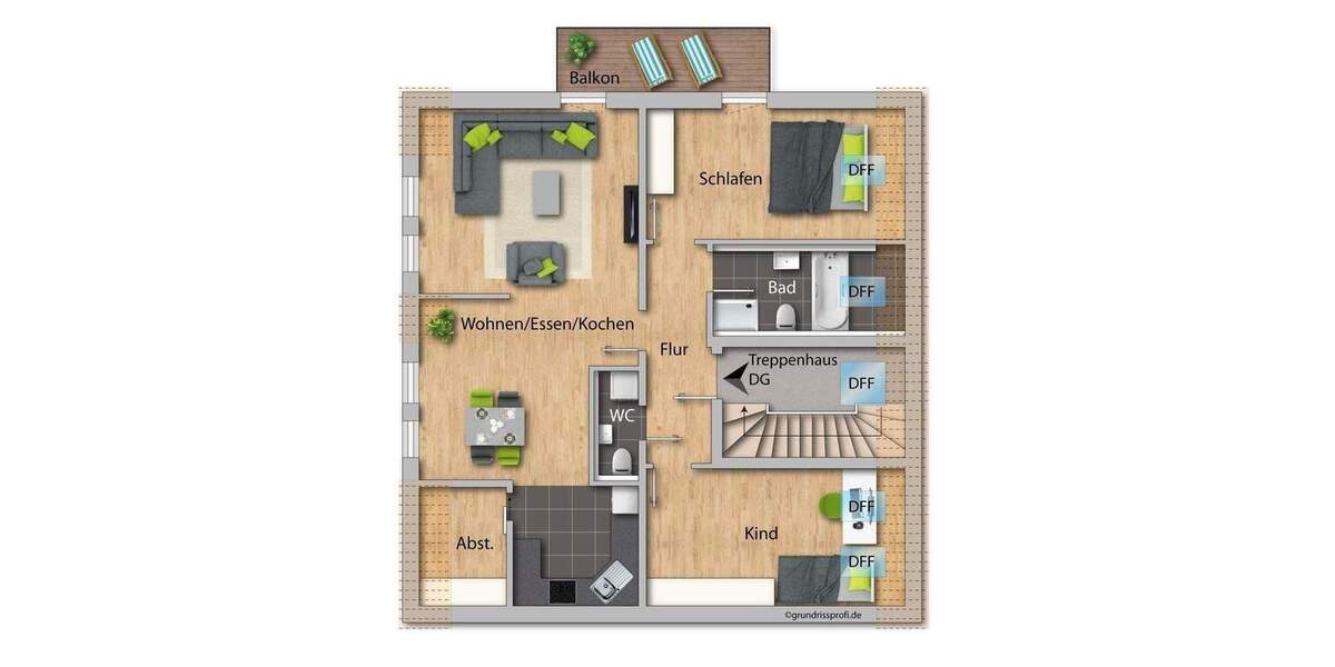Etagenwohnung Dormitz - 3 Zimmer, 84 m&sup2;, 1.200&euro; | Angebot:26673442