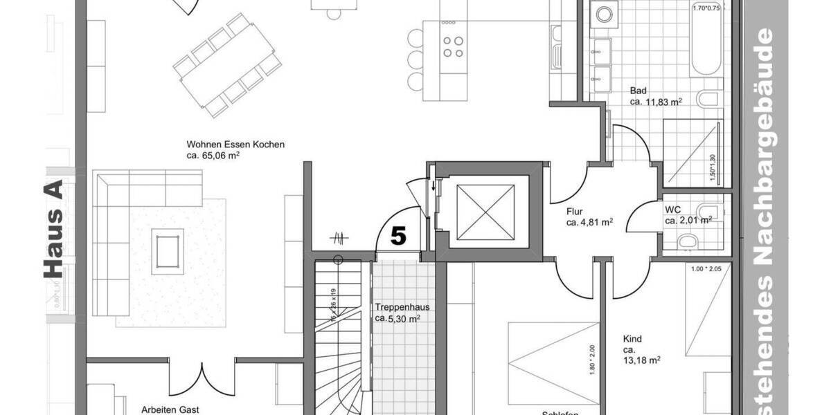 Etagenwohnung Fürth Südstadt - 2 Zimmer, 74 m&sup2;, 489.000&euro; | Angebot:26243938
