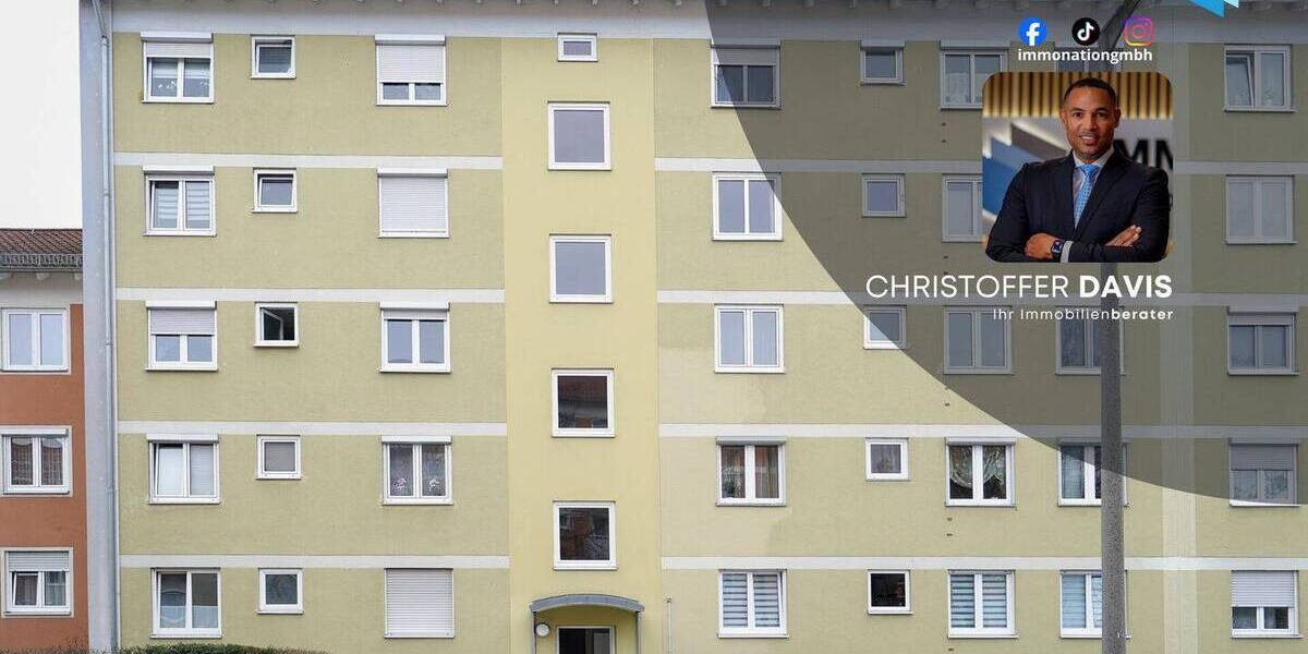 Etagenwohnung Fürth Hardhöhe - 2 Zimmer, 54 m&sup2;, 179.000&euro; | Angebot:26189450
