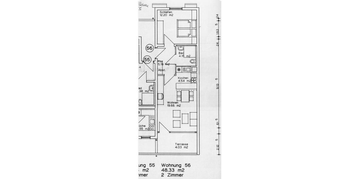 Dachgeschoßwohnung Nürnberg Erlenstegen - 2 Zimmer, 48 m&sup2;, 560&euro; | Angebot:25718627