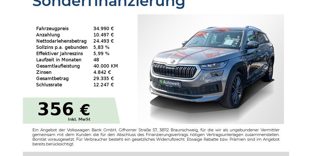 Skoda Kodiaq 60.650 km 33.940 &euro; Nürnberg 90431