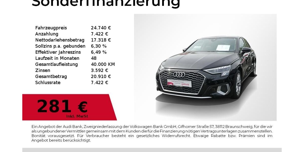 Audi A3 47.100 km 24.740 &euro; Lauf an der Pegnitz 91207