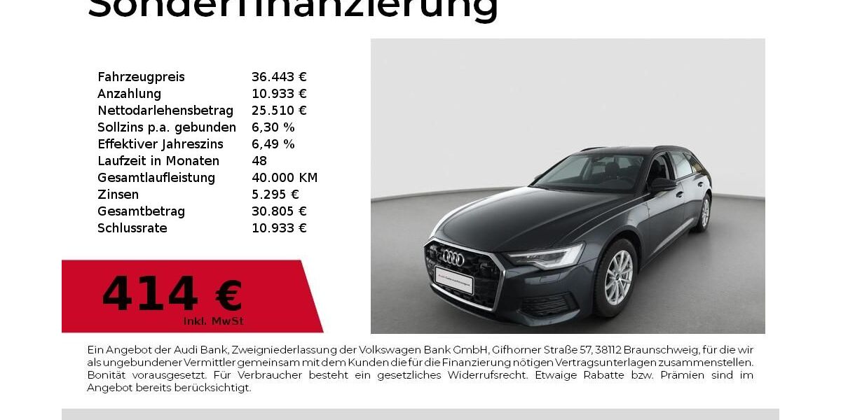 Audi A6 63.900 km 36.443 &euro; Nürnberg 90411