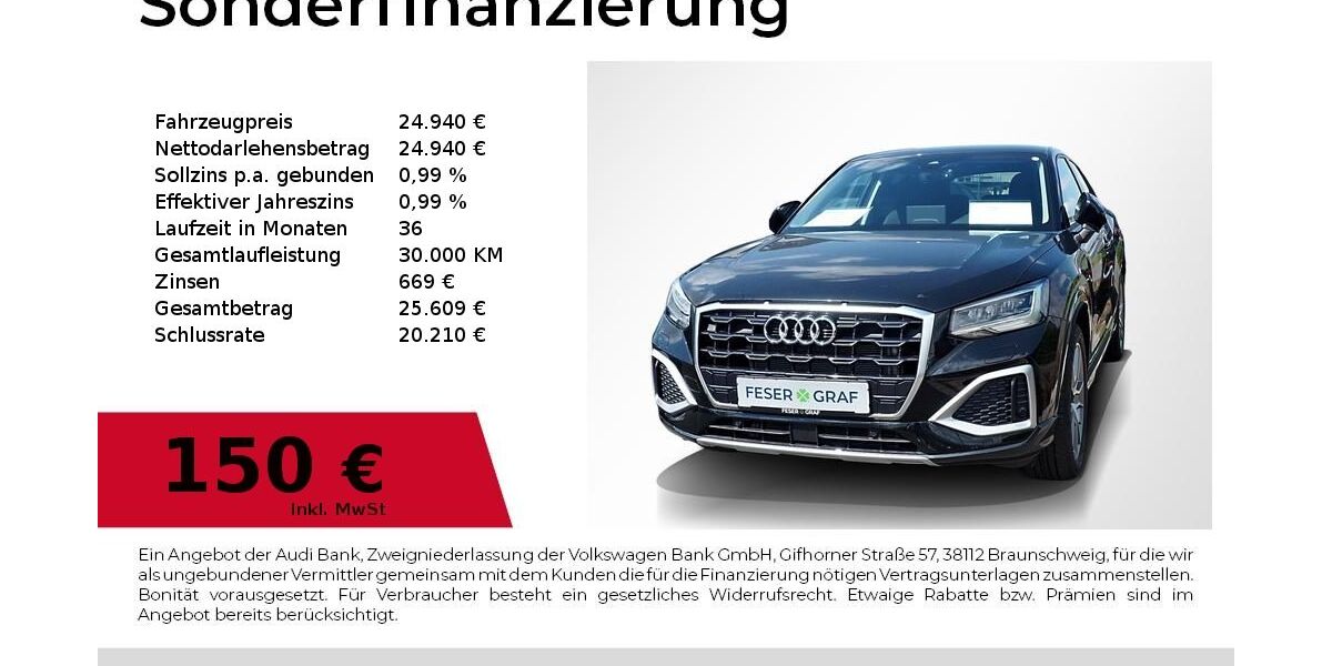 Audi Q2 9.833 km 24.640 &euro; Erlangen 91058