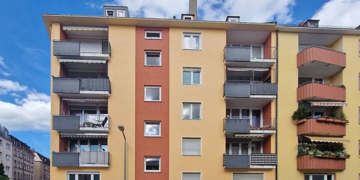 Etagenwohnung Nürnberg Lichtenhof - 2 Zimmer, 54 m&sup2;, 189.000&euro; | Angebot:25686379