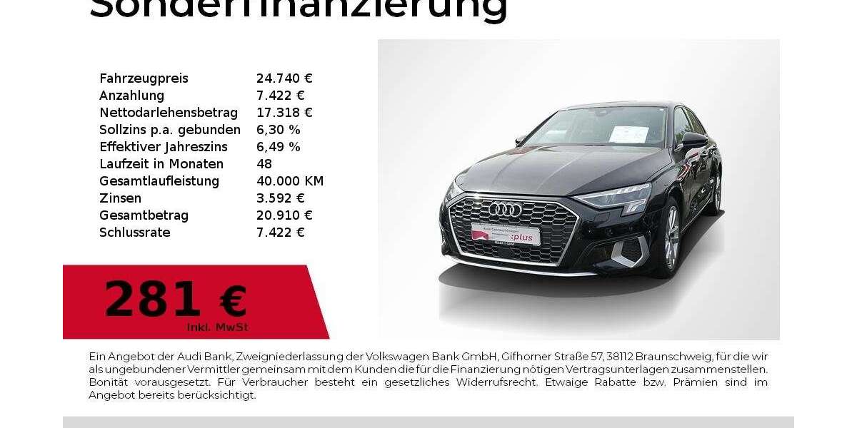 Audi A3 47.100 km 24.740 &euro; Lauf an der Pegnitz 91207