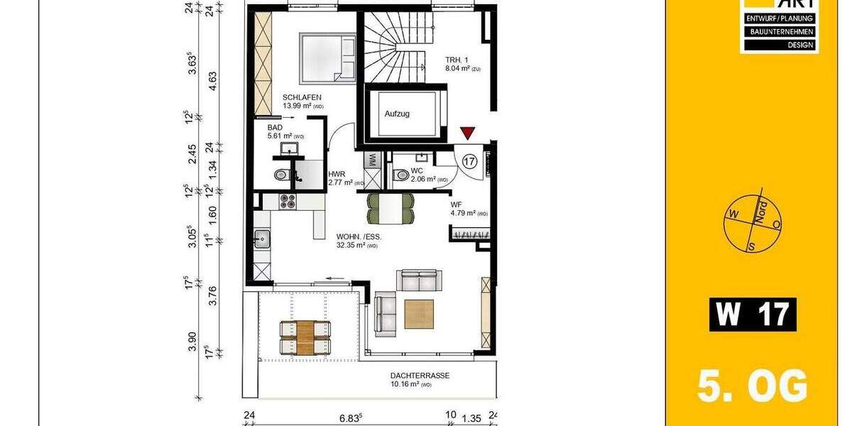 Etagenwohnung Fürth Südstadt - 2 Zimmer, 71 m&sup2;, 538.000&euro; | Angebot:25928804