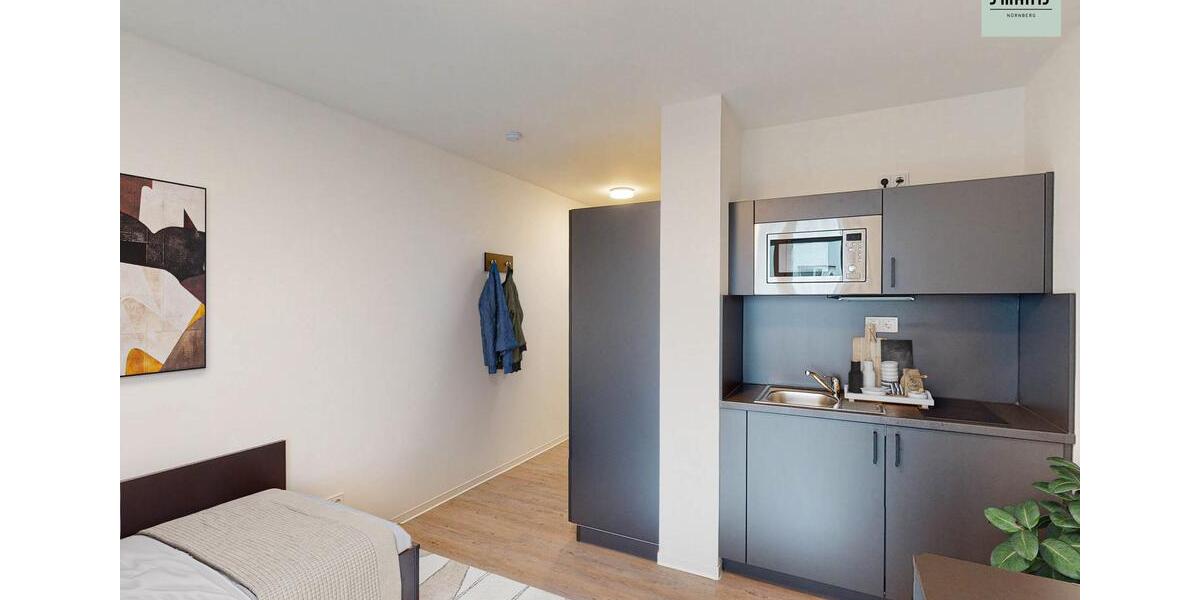 Etagenwohnung Nürnberg Gleißhammer - 1 Zimmer, 19 m&sup2;, 505&euro; | Angebot:23690083