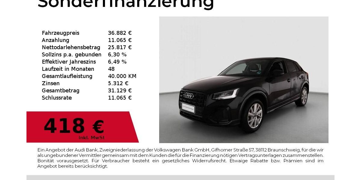 Audi Q2 34.504 km 35.840 &euro; Nürnberg 90411
