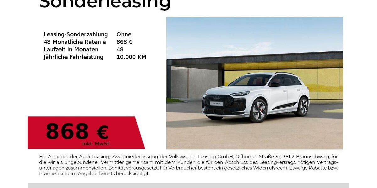 Audi SQ6 e-tron 9.900 km 87.880 &euro; Nürnberg 90411