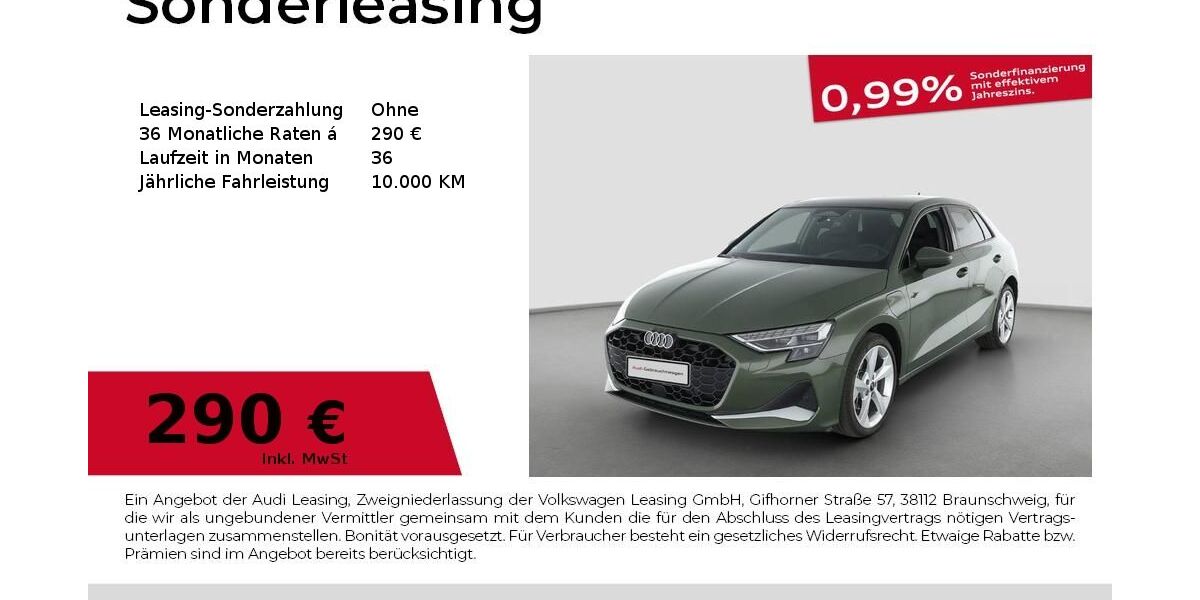Audi A3 6.056 km 36.950 &euro; Nürnberg 90441