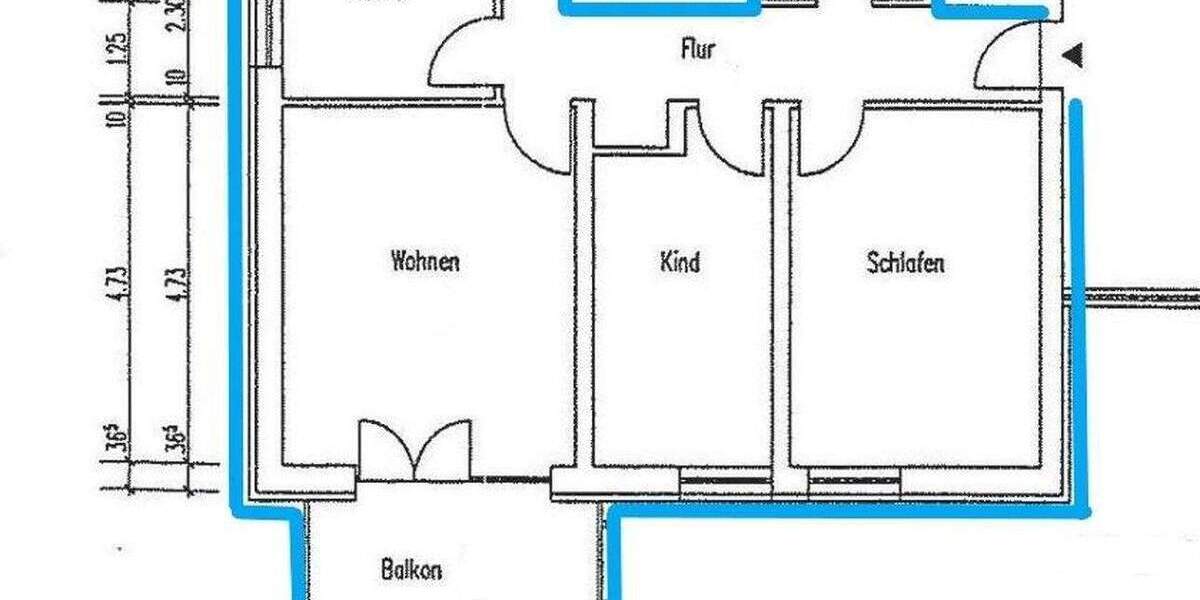 Etagenwohnung Nürnberg Rechenberg - 3 Zimmer, 67 m&sup2;, 274.500&euro; | Angebot:25657339