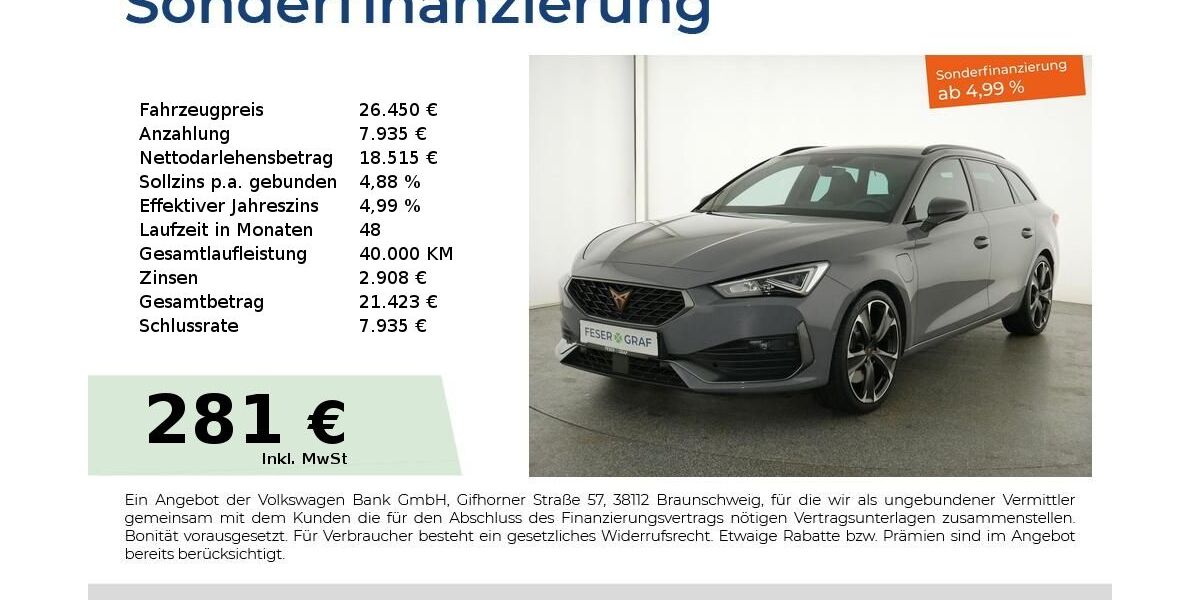 Cupra Leon 49.750 km 25.940 &euro; Nürnberg 90441