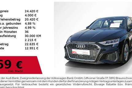 Audi A3 51.650 km 24.420 &euro; Lauf an der Pegnitz 91207