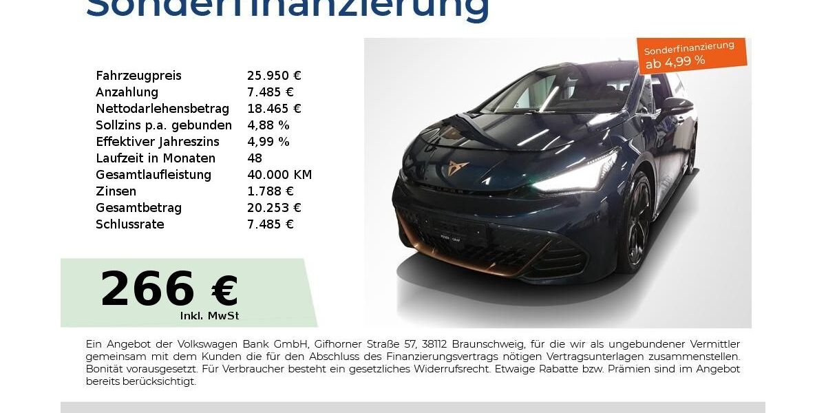 Cupra Born 30.950 km 25.950 &euro; Nürnberg 90441