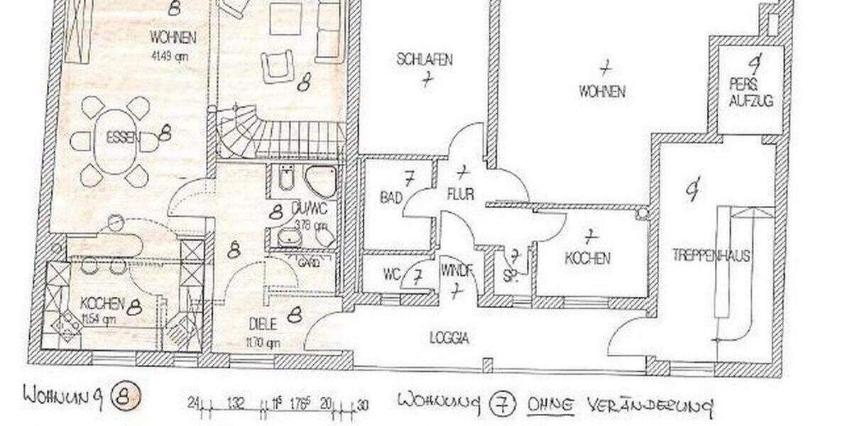 Etagenwohnung Nürnberg Rennweg - 5 Zimmer, 170 m&sup2;, 699.000&euro; | Angebot:25939524