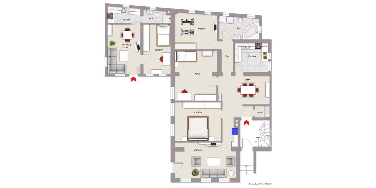 Etagenwohnung Fürth Dambach - 6 Zimmer, 158 m&sup2;, 399.000&euro; | Angebot:25671105