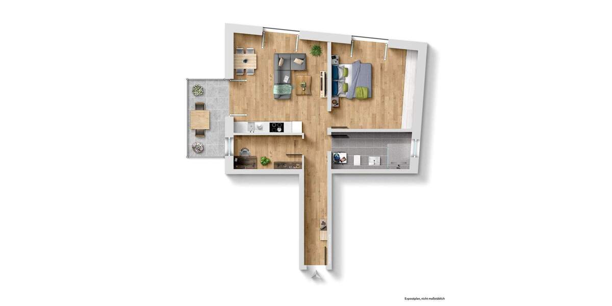 Etagenwohnung Nürnberg Höfen - 2 Zimmer, 74 m&sup2;, 500.000&euro; | Angebot:25899053