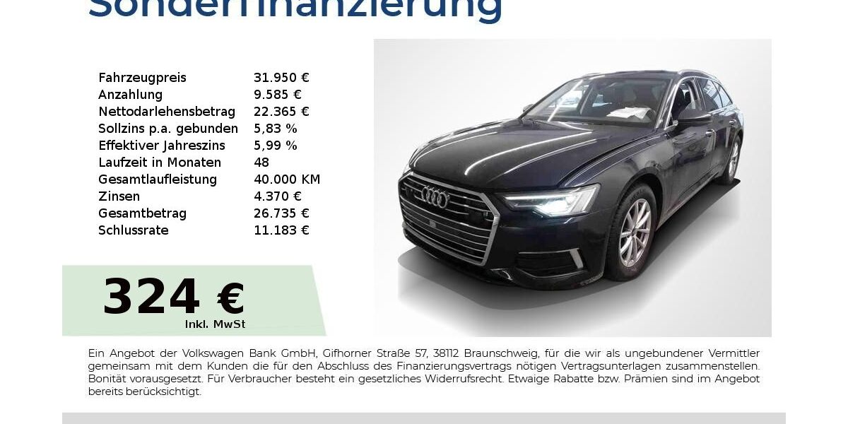 Audi A6 49.999 km 31.480 &euro; Nürnberg 90431