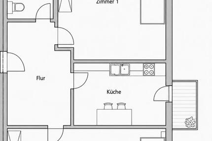 Wohnung Nürnberg Rabus - 2 Zimmer, 60 m&sup2;, 210.000&euro; | Angebot:26648073