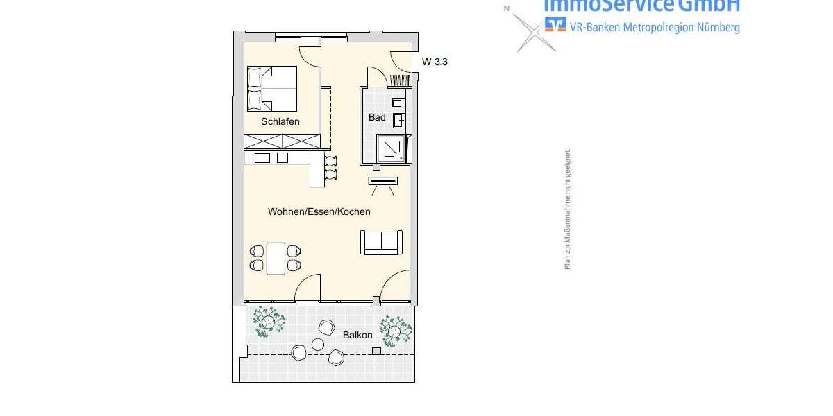 Etagenwohnung Nürnberg Herrnhütte - 2 Zimmer, 78 m&sup2;, 495.401&euro; | Angebot:12638600
