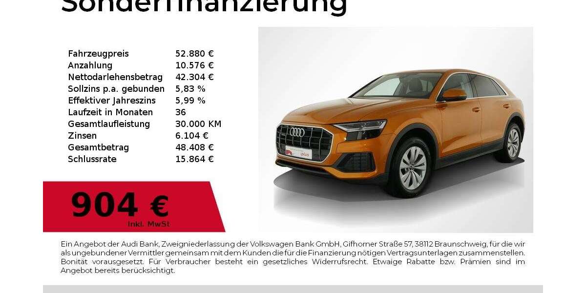 Audi Q8 88.338 km 52.880 &euro; Nürnberg 90441