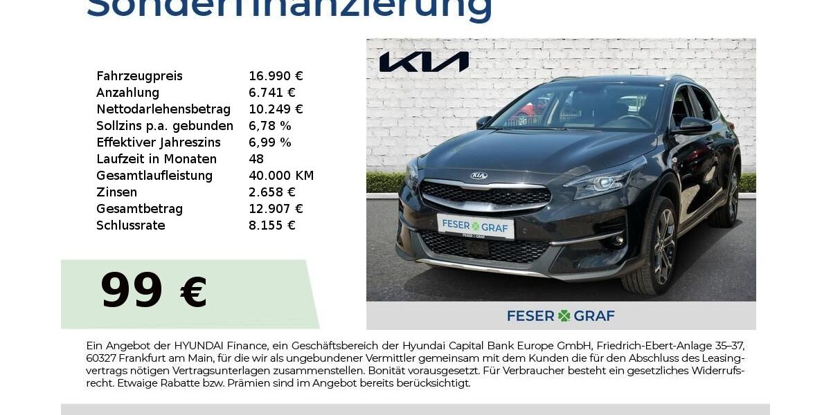 Kia XCeed 76.569 km 16.990 &euro; Roth 91154