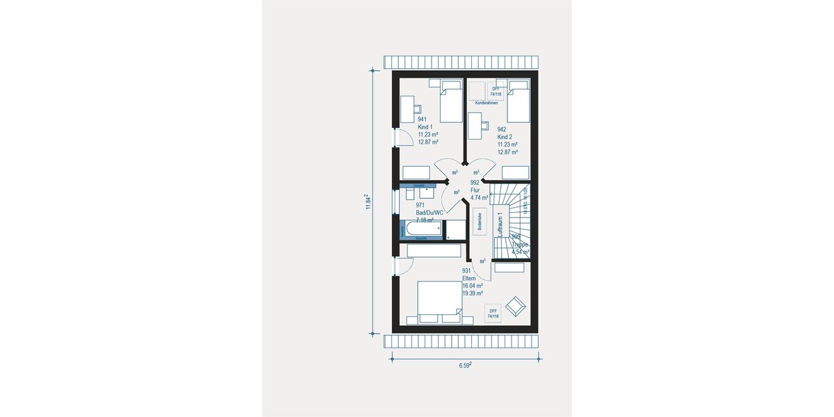 Modernes Doppelhaus in Erlangen - Individuell geplant, perfekt umgesetzt- Schlüsselfertig - Doppelhaushälfte Erlangen Kriegenbrunn | Angebot:27479272