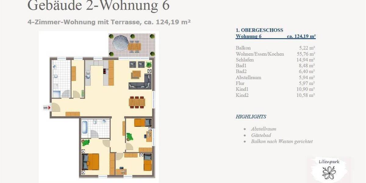 Etagenwohnung Lauf - 4 Zimmer, 124 m&sup2;, 2.100&euro; | Angebot:25998806