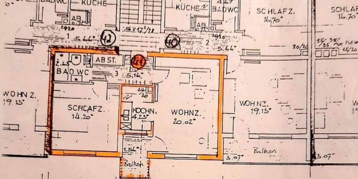 Etagenwohnung Nürnberg Gostenhof - 2 Zimmer, 47 m&sup2;, 164.500&euro; | Angebot:25662849