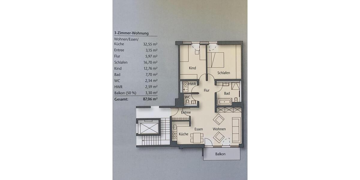 Etagenwohnung Nürnberg Altstadt, St. Lorenz - 3 Zimmer, 87 m&sup2;, 1.550&euro; | Angebot:25950814