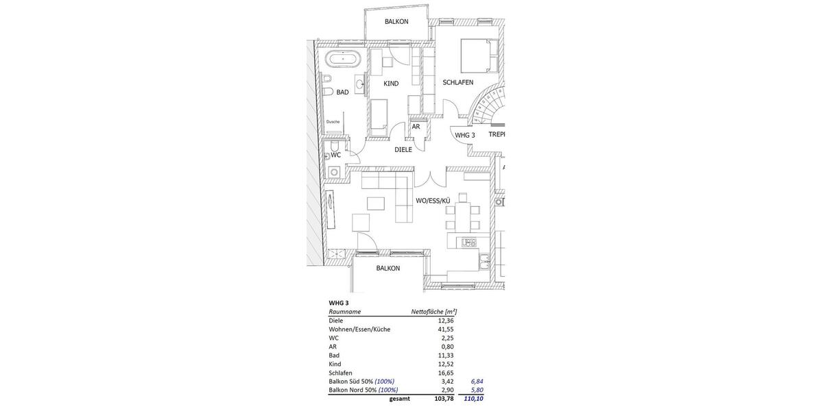 Etagenwohnung Fürth Altstadt - 3 Zimmer, 104 m&sup2;, 1.650&euro; | Angebot:25564188