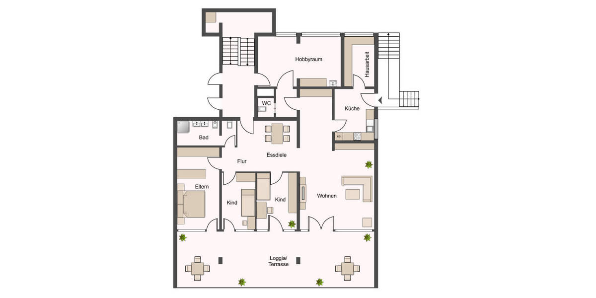 Terrassenwohnung Erlangen Burgberg - 5 Zimmer, 160 m&sup2;, 649.000&euro; | Angebot:26659755