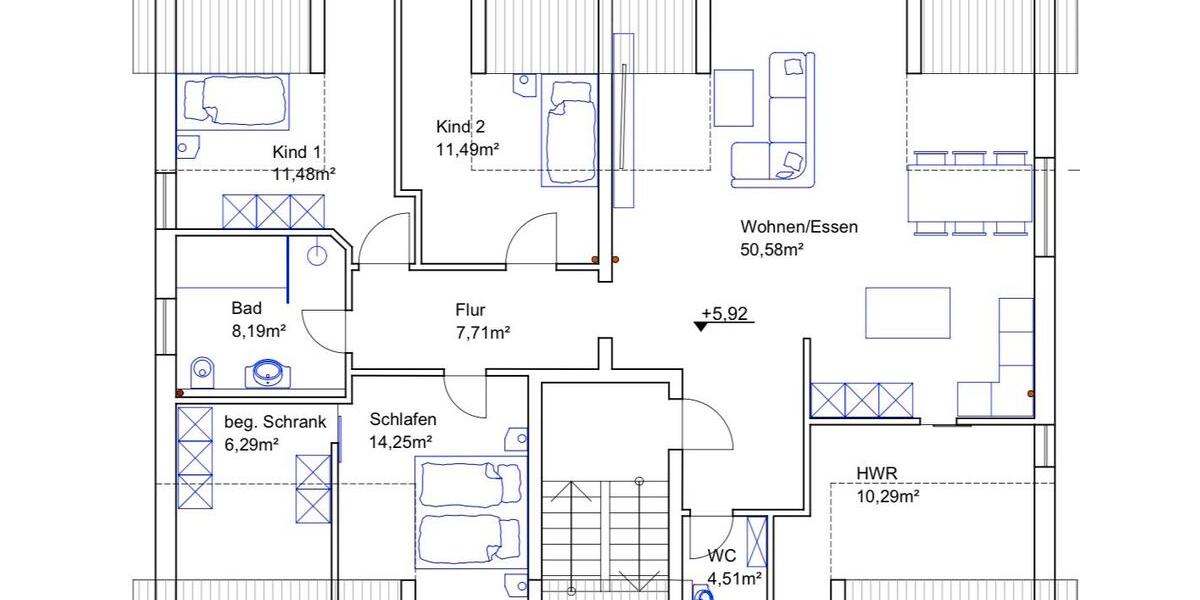 Dachgeschoßwohnung Heroldsbach - 4 Zimmer, 127 m&sup2;, 1.750&euro; | Angebot:25406909