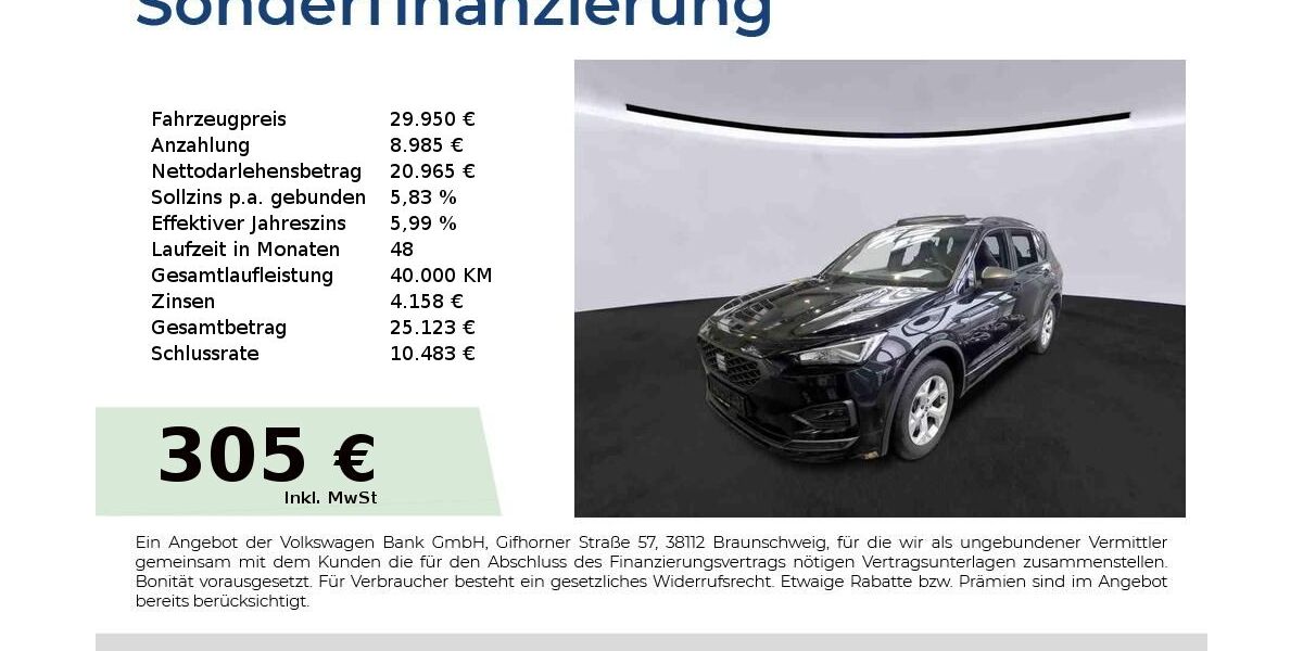 Seat Tarraco 103.950 km 29.950 &euro; Nürnberg 90431