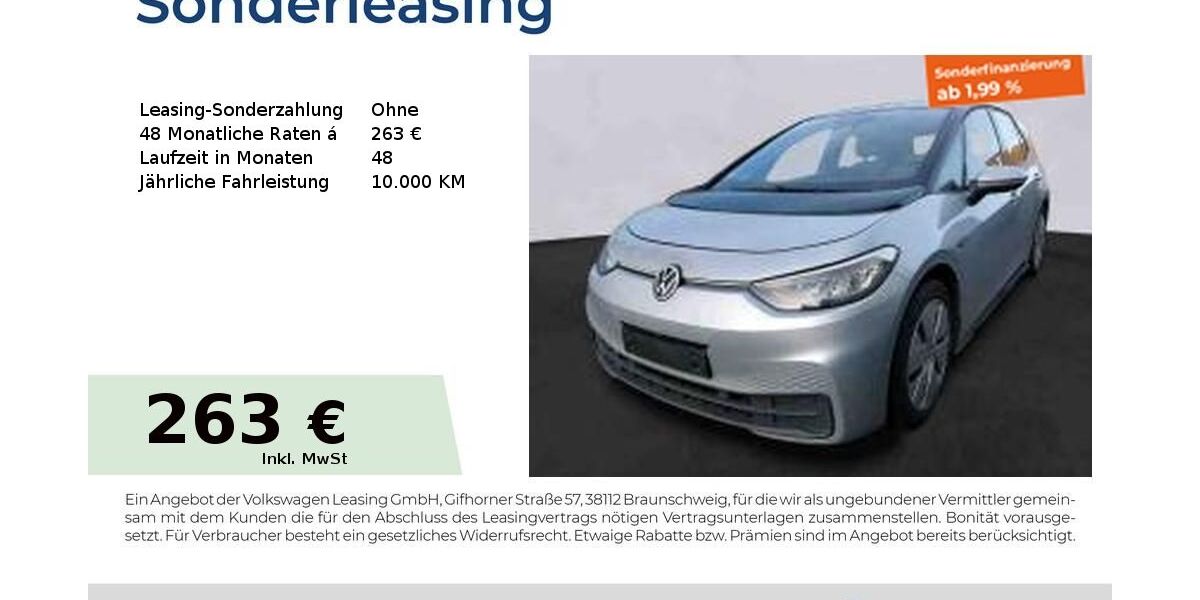 VW ID.3 51.453 km 20.603 &euro; Nürnberg 90411